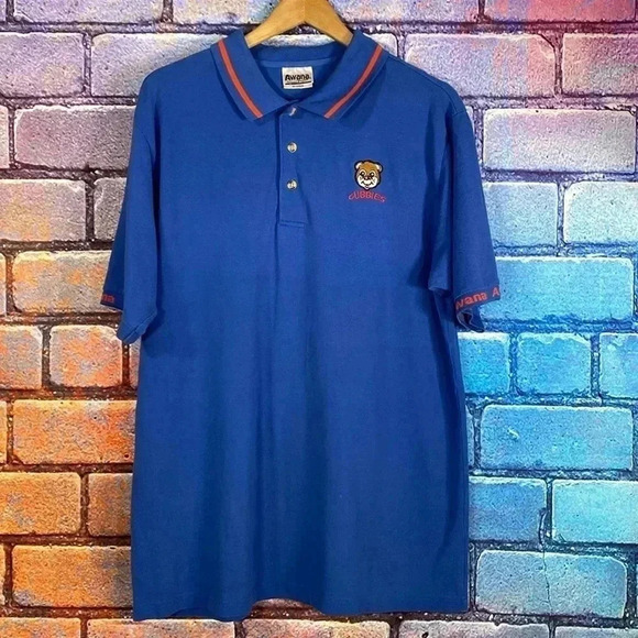 Vintage Awana Official Uniform Men’s Classic Polo Blue XL Teddy Bear Embroidery - Picture 1 of 8